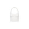 Knit Halter Tank Top - White