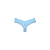 Lettuce Frill Thong Bikini Bottom - Dream Flower