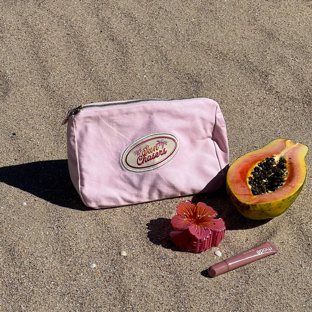 Beach Pouch - Pink Prosecco