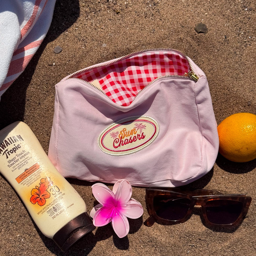 Beach Pouch - Pink Prosecco