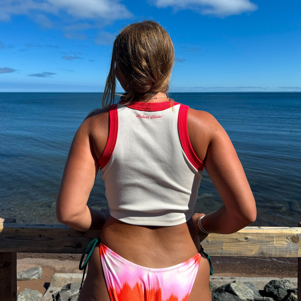 Bind Crop Tank Top - Samba Berry