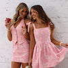 Ruffle Corset Mini Dress - Pixie Denim