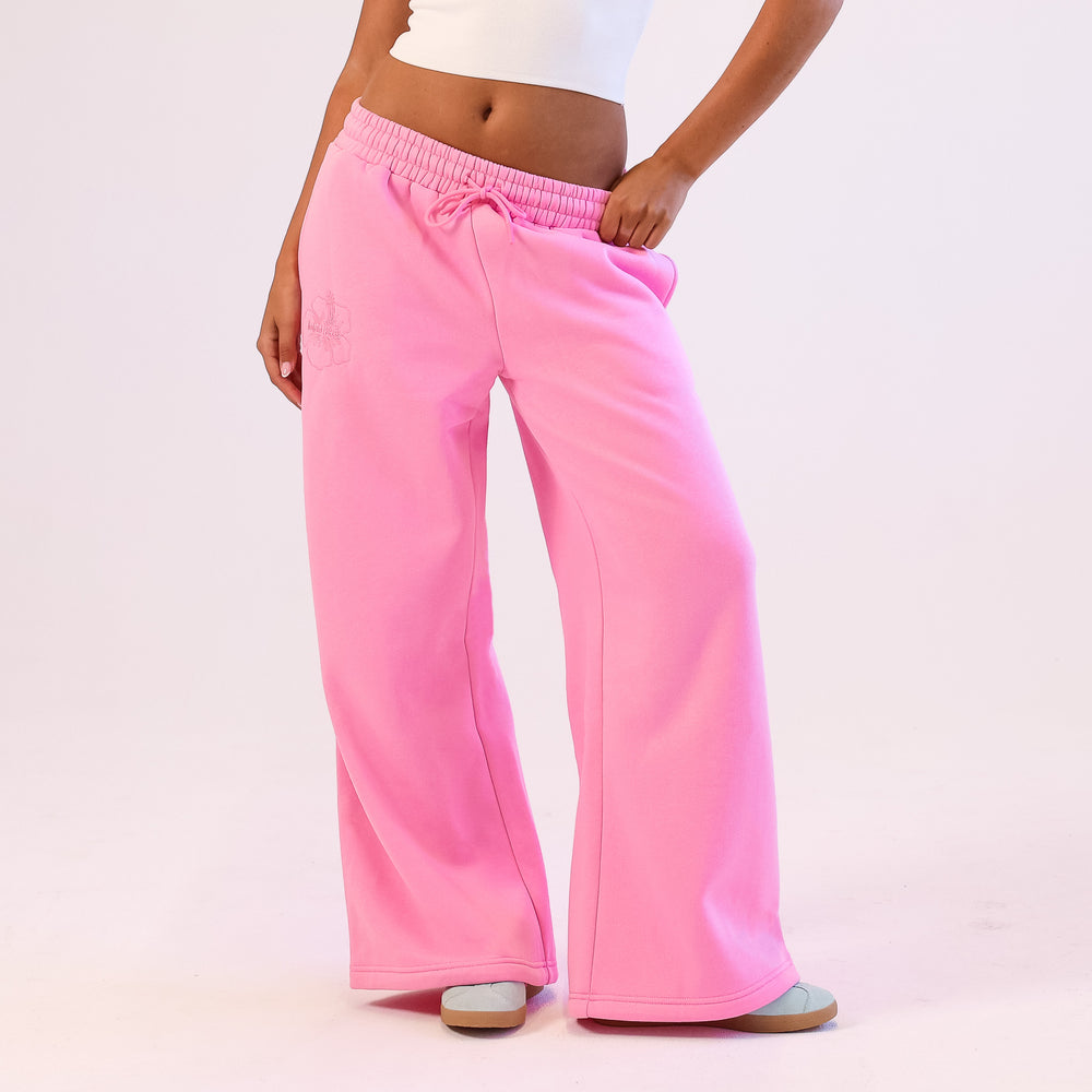 Embroidered Track Pants - Powder Puff