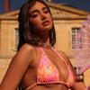 Halter Bralette Bikini Top - Sunrise Kiss