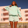 Embroidered Hoodie - Jelly Mint