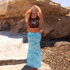 Knit Halter Tank Top - Espresso Bloom