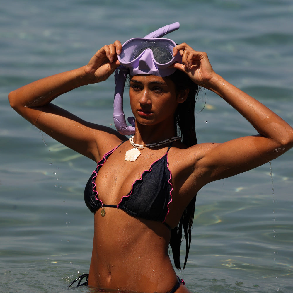 Lettuce Edge Bralette Bikini Top - Mystic Moon