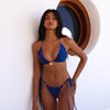 Lettuce Edge Thong Tie Bikini Bottom - Mystic Moon