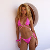Ring Cheeky Tie Bikini Bottom - Bubble Berry
