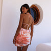Ruched Side Mini Dress - Wild Skies