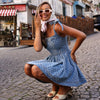 Ruffle Corset Mini Dress - Darling Denim