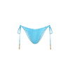 Dipped Cheeky Tie Bikini Bottom - Checkmate