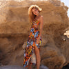 Strappy Cut Out Maxi Dress - Frangipani Fizz