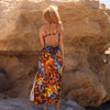 Strappy Cut Out Maxi Dress - Frangipani Fizz