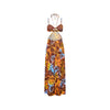 Strappy Cut Out Maxi Dress - Frangipani Fizz