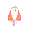 Classic Tie Halter Bikini Top - Sunrise Kiss