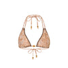 Decorative Panel Halter Bikini Top - Wild Skies