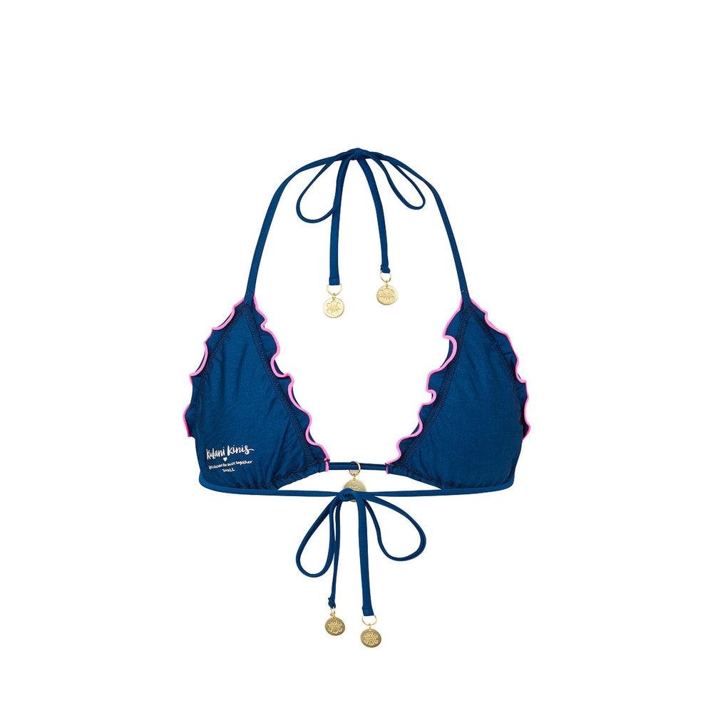 Lettuce Edge Bralette Bikini Top - Mystic Moon