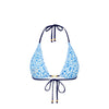 Shirred Triangle Bikini Top - Dream Flower