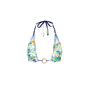 Lace Stitch Ring Halter Bikini Top - Blue Crush