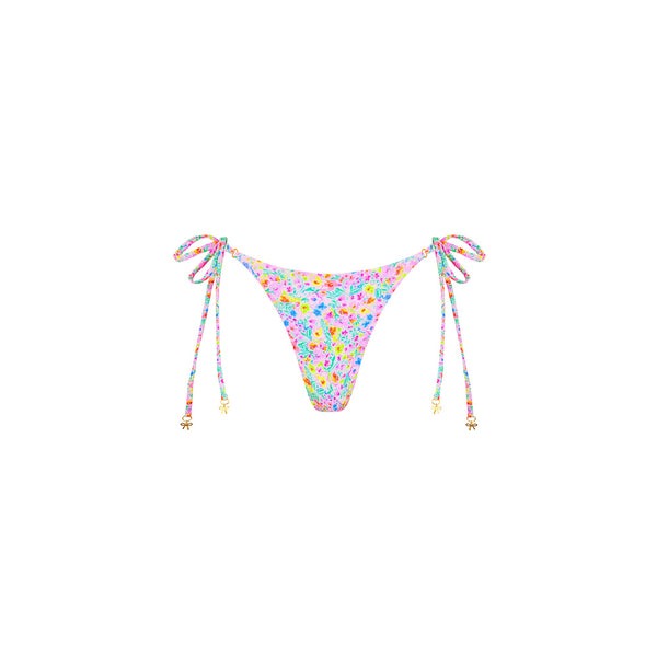 Thong Tie Side Bikini Bottom - Moonflower