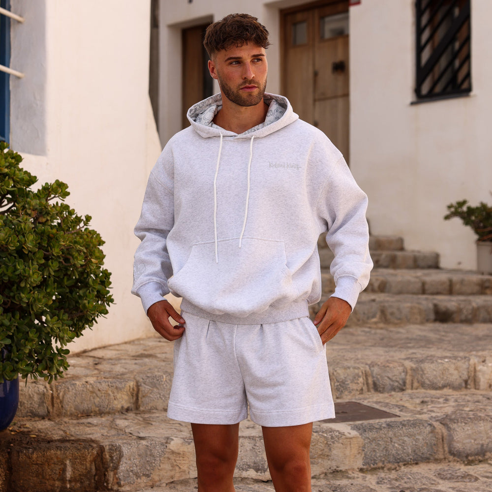 Unisex Lounge Shorts - Silver Stone