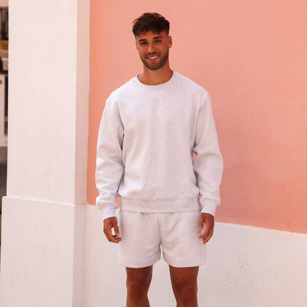 Unisex Lounge Shorts - Silver Stone