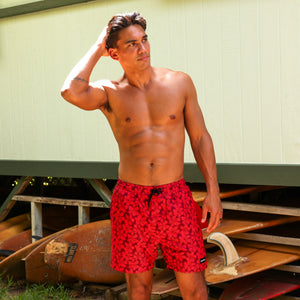 Men's Swim Trunks - Sassy Sangria