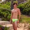 Men's Swim Briefs - Aloha Lime