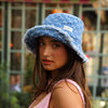 Frayed Brim Bucket Hat - Darling Denim