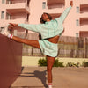 Embroidered Track Shorts - Jelly Mint