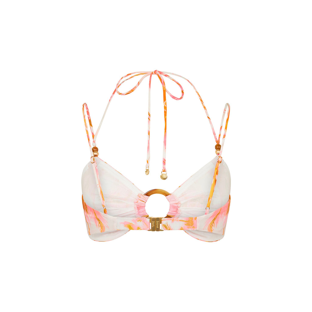 Ring Tie Crop Top - Wild Skies