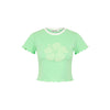 Lettuce Cropped Mini Tee - Apple Sorbet