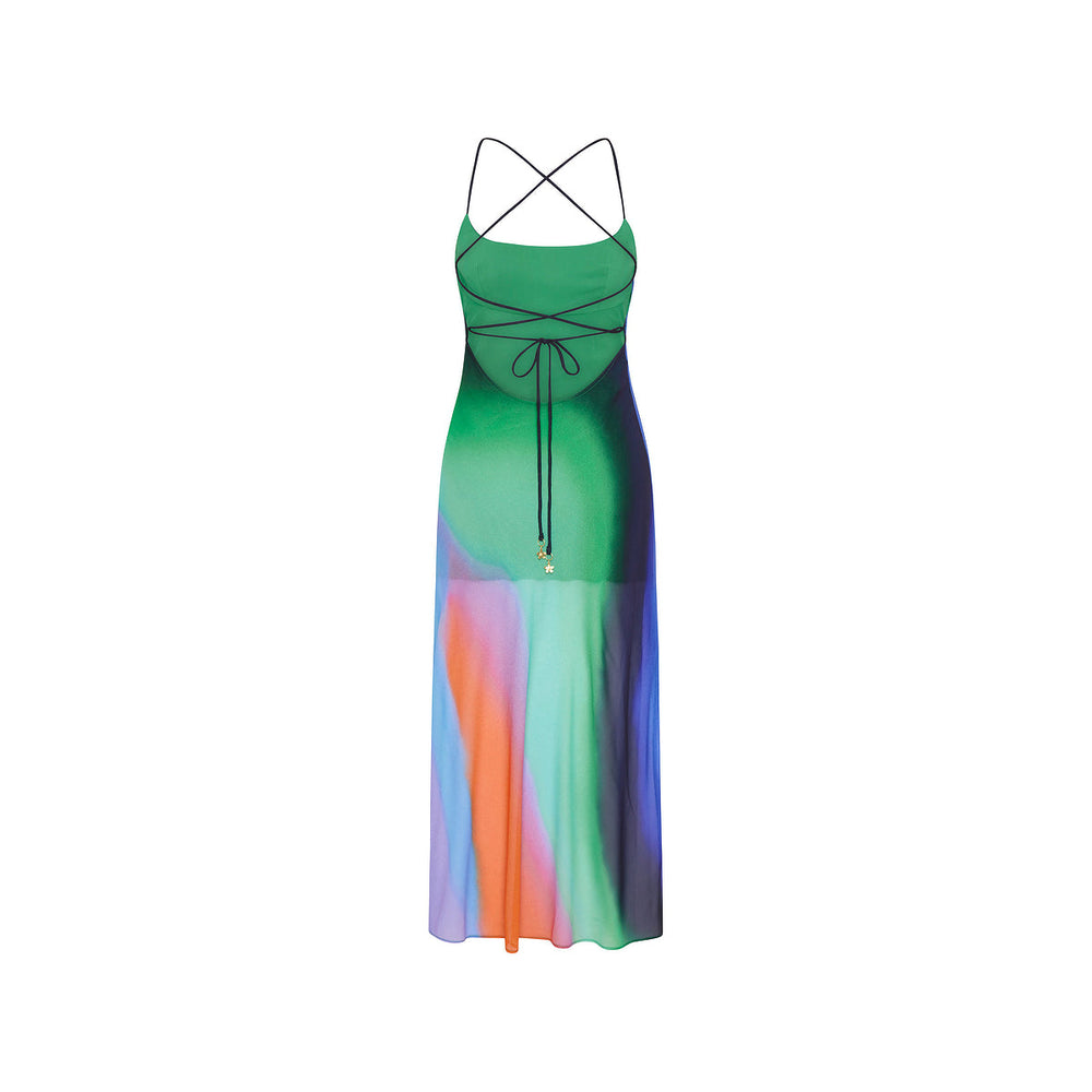 Chiffon Maxi Dress - Spellbound Swirl KulaniKinisCanada Chiffon Maxi Dress - Spellbound Swirl KulaniKinisCanada
