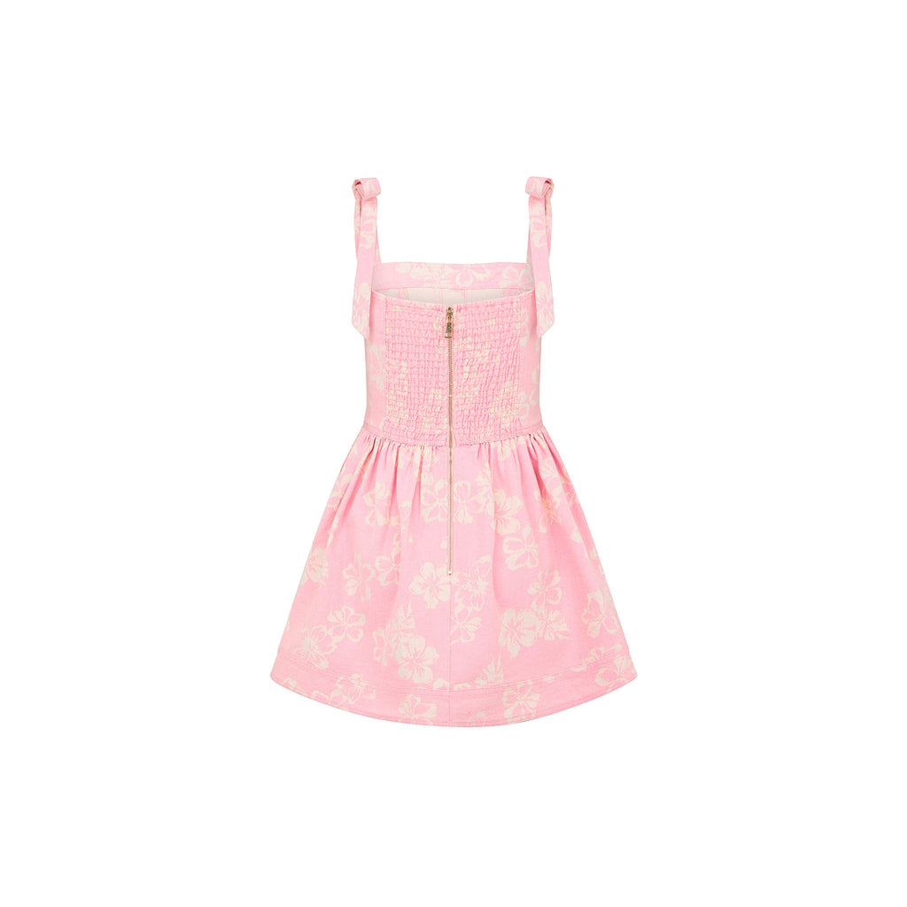 Ruffle Corset Mini Dress - Pixie Denim