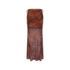 Chiffon Tie Side Maxi Skirt - Leopard Lasso