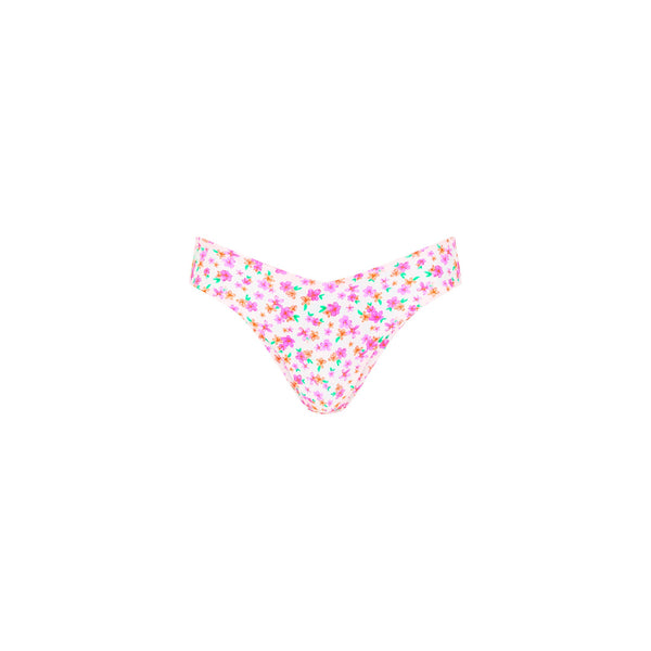 Cheeky V Bikini Bottom - Flamingo Flora