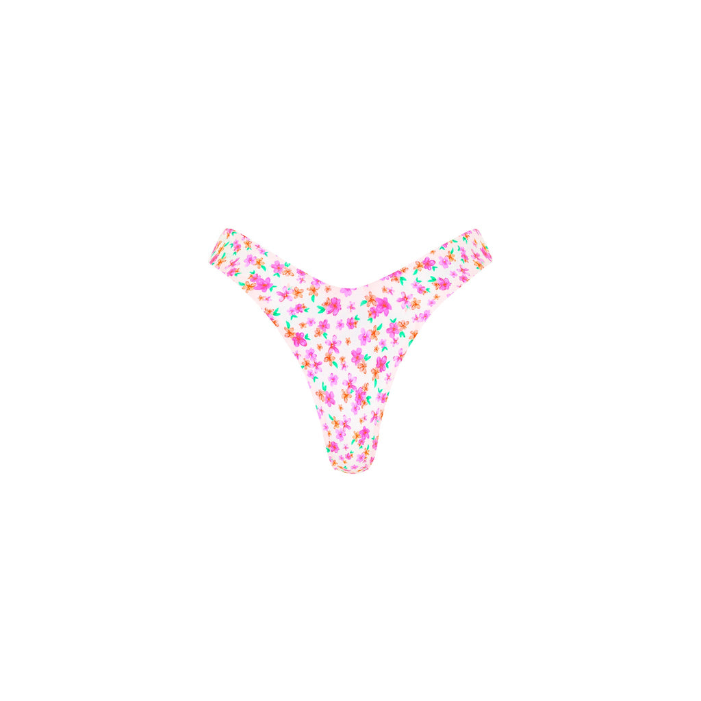 Y Cheeky Bikini Bottom - Flamingo Flora