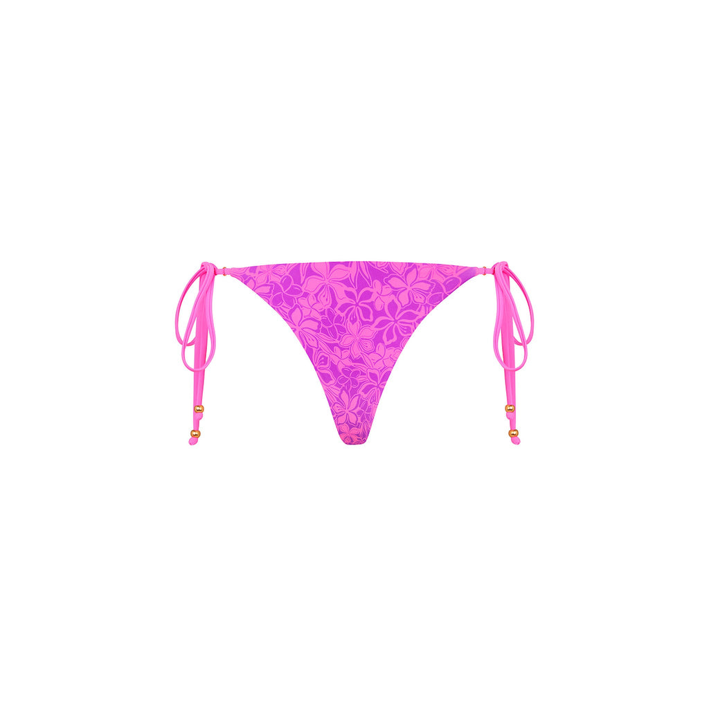 Thong Tie Side Bikini Bottom - Bubble Berry