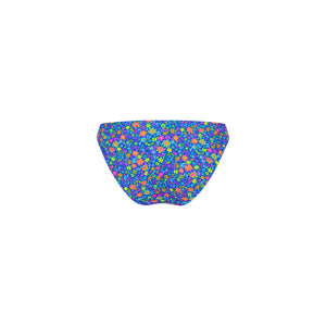 Minimal Full Coverage Bikini Bottom - Electric Bloom