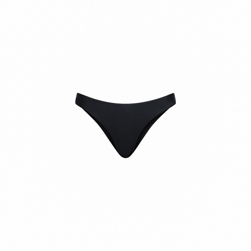 Minimal Full Coverage Bikini Bottom - Twilight Black