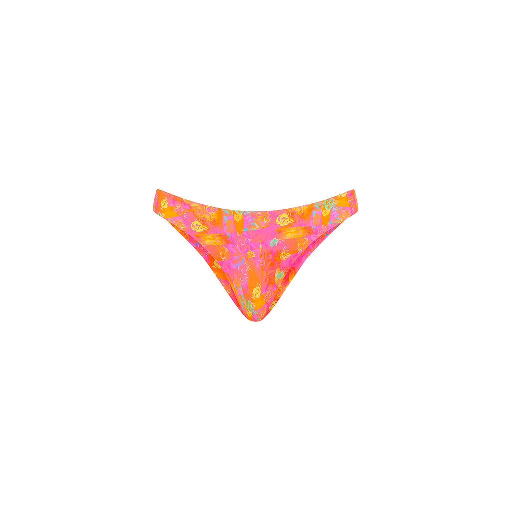 Minimal Full Coverage Bikini Bottom - Sunrise Kiss