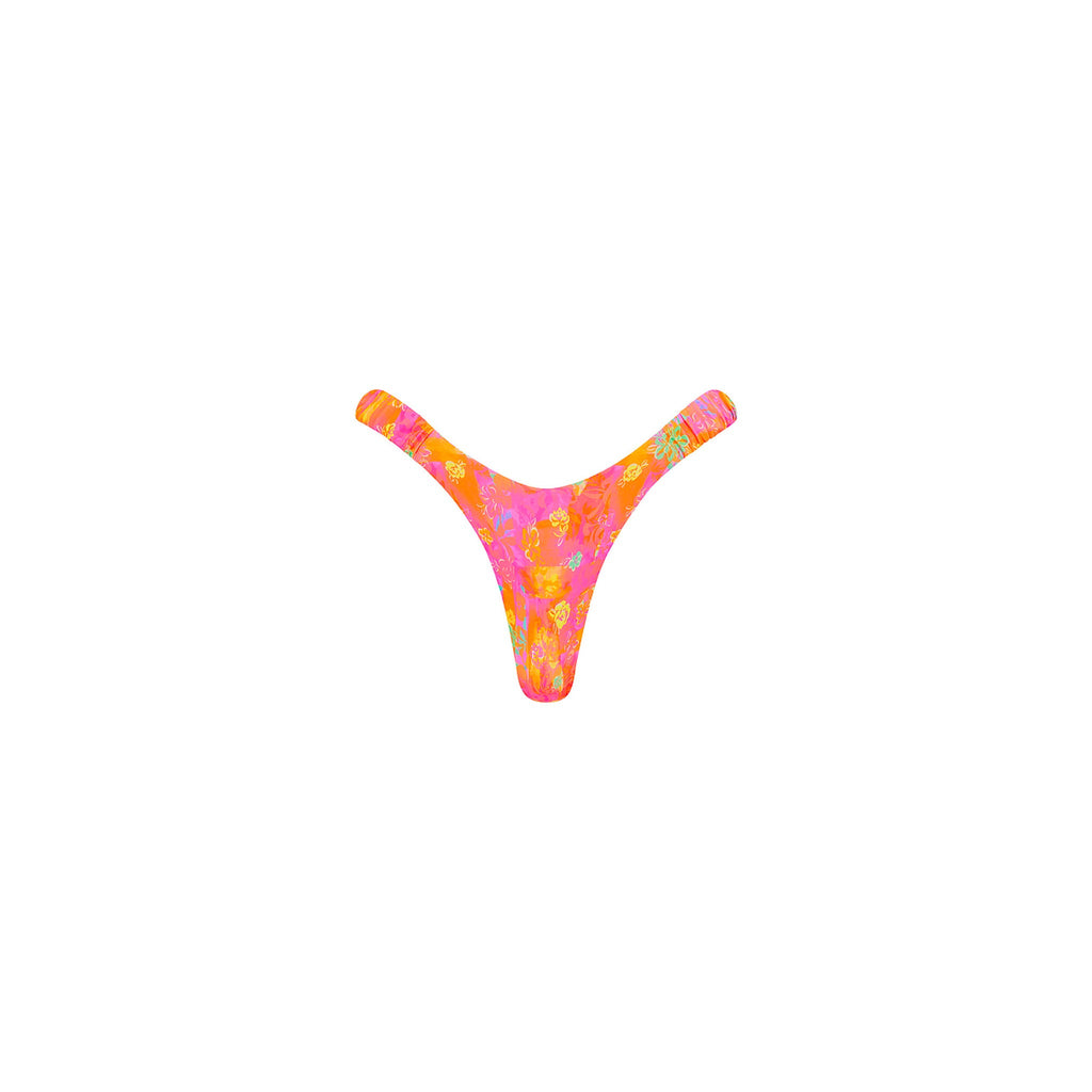 Retro Y Thong Bikini Bottom - Sunrise Kiss