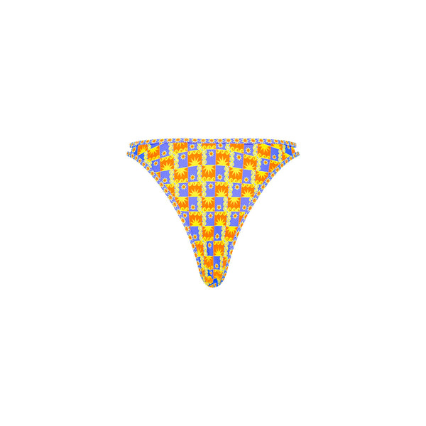 Twin Strap Cheeky Bikini Bottom - Sunburst