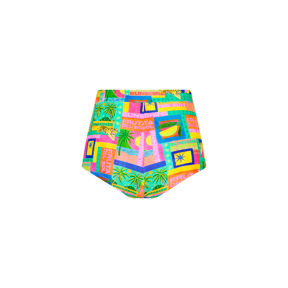 Cheeky Retro Swim Short - Sun Honey