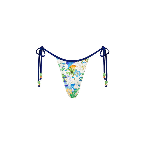 Micro Thong Tie Side Bikini Bottom - Blue Crush