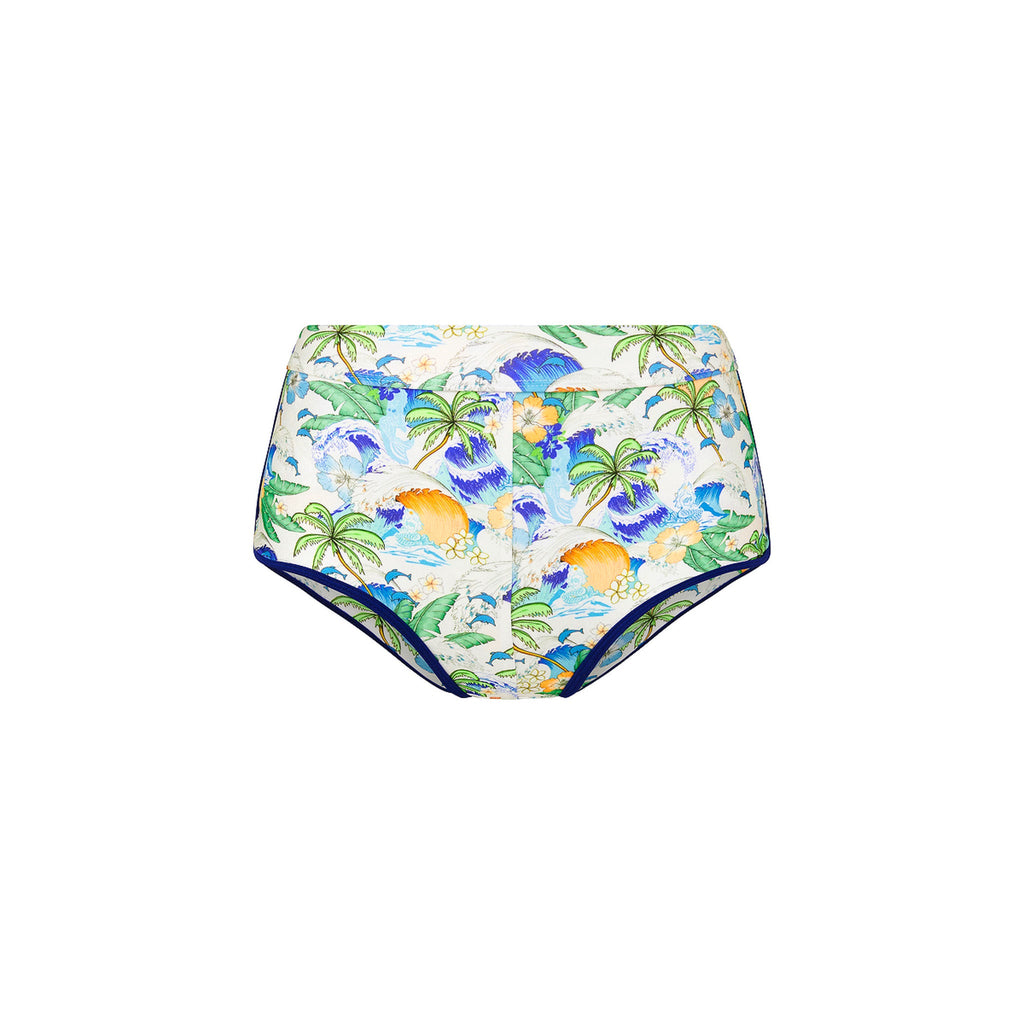 Bind Cheeky Swim Short - Blue Crush