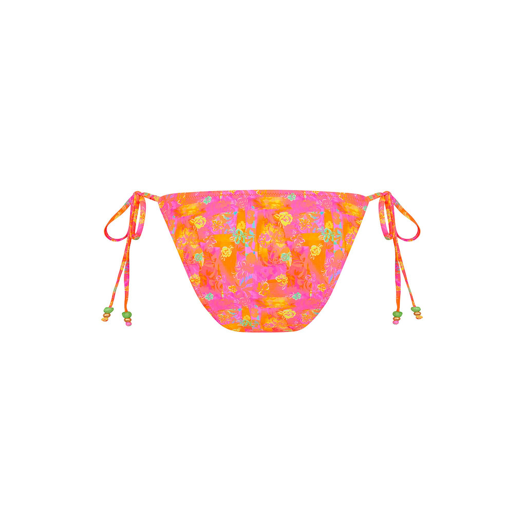Full Coverage Tie Bikini Bottom - Sunrise Kiss