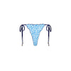 Lettuce Edge Thong Tie Bikini Bottom - Dream Flower