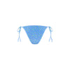 Shirred Dipped Cheeky Tie Bikini Bottom - Lemon Bloom